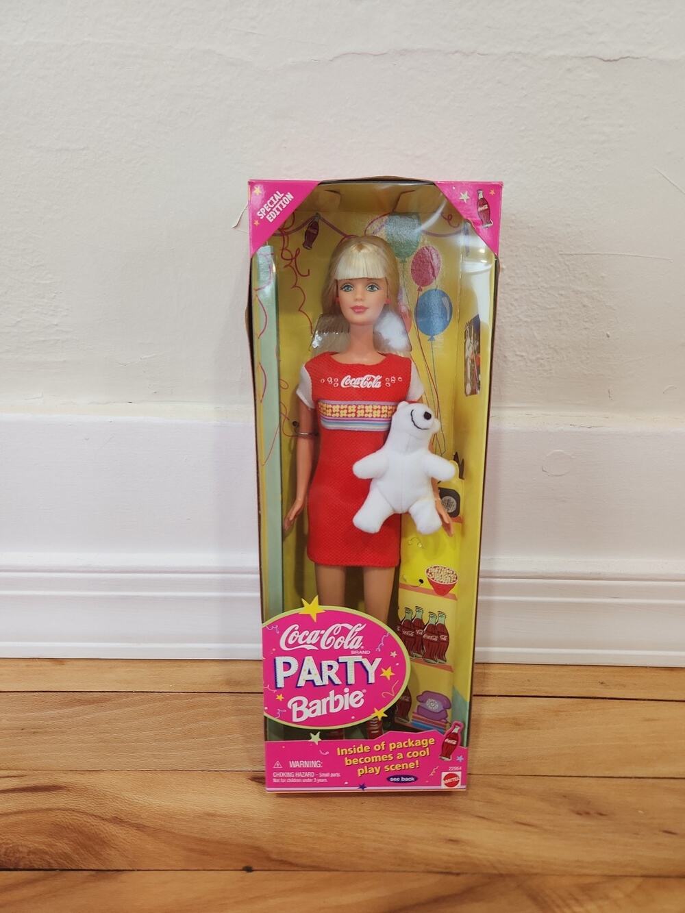 Mattel Coca-Cola Party Barbie Special Edition Doll 1998 #22964 Unopened